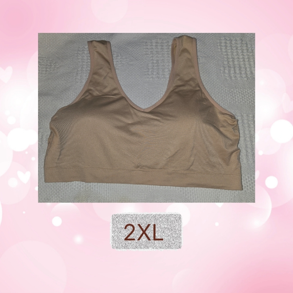 Seamless Nude Wireless Bra - 2XL